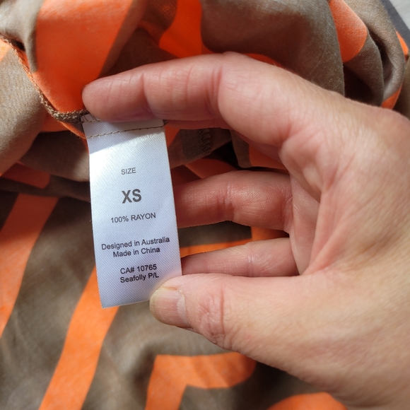 Seafolly Mod Club Zig Zag Maxi, NWT, Size XS - Picture 7 of 8